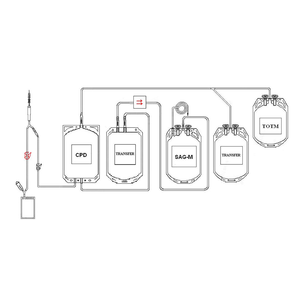 KAN TORBASI T&B ERİTROSİT LÖKOSİT FİLTRELİ CPD/SAGM 450 ML